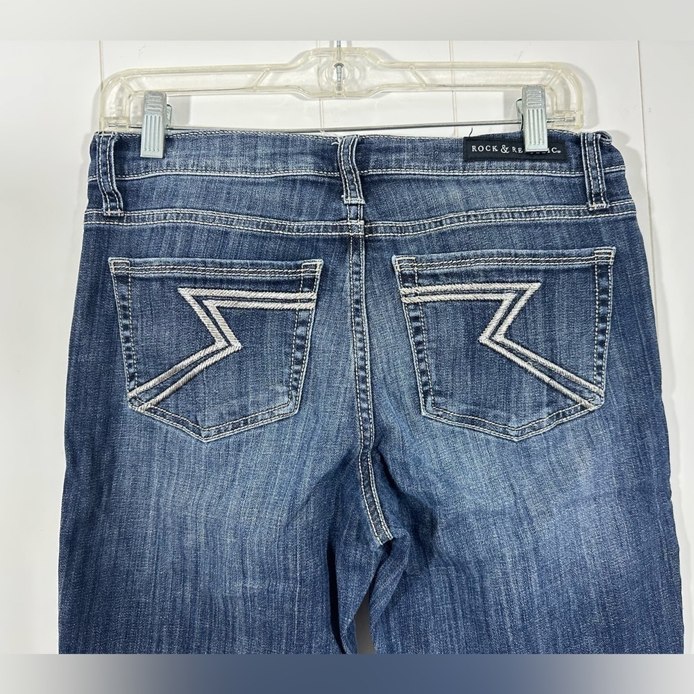Rock & Republic Womens Sz 10 Kendall Capri Cropped Denim Jeans Capris - Picture 6 of 11